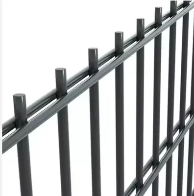 Produktbild von Doppelstabmattenzaun Höhe 183 cm 6/5/6 mm Anthrazit - 20 Zaun 21 Pfosten = 5000 cm