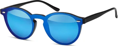 Produktbild von styleBREAKER Uni Sonnenbrille Monoglas Shield | Flaches Glas verspiegelt & UV400 | Moderne Flatlens Brille für Festival & Alltag | Inklusive Etui & Tuch