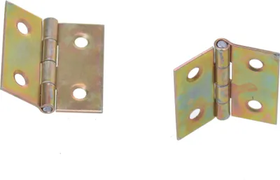 Produktbild von Aqbau® Gerollte Scharniere Halbbreite 35mm x 35mm Möbelscharniere Verzinkt 100 Stück