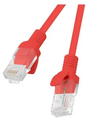Zdjęcie produktu dla Lanberg PCU5-20CC-0025-R, 0,25 m, Cat5e, U/UTP (UTP), RJ-45, RJ-45, Czerwony
