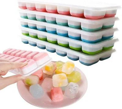 Image de Moule à glaçons en plastique, 14 pièces