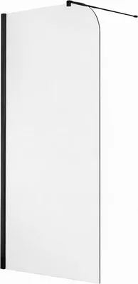 Image de Paroi de douche italienne Clear - 120 x 195 cm - Noir - GAUCHE - LUCIA