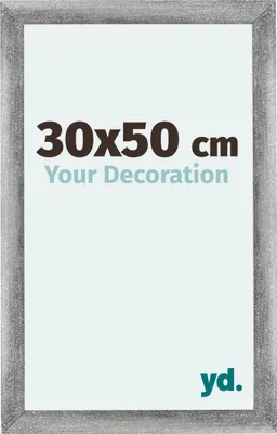 Produktbild von Bilderrahmen, 30x50 cm, Grau Gewischt, MDF, Mura