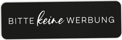 Produktbild von BITTE KEINE WERBUNG Aufkleber 4er Set | Etikett wetterfest Briefkasten NORDEULE