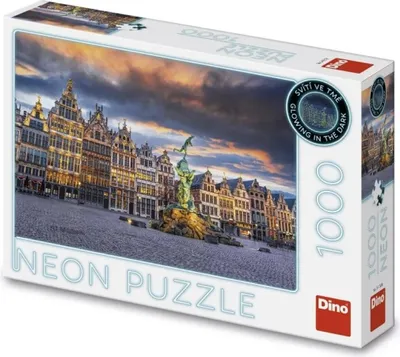 Obrázok produktu pre Puzzle 1000 Búrka nad Antverpami neon