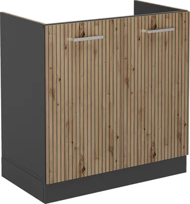 Produktbild von Spülenunterschrank Vicco R-Line Artisan-Eiche 80 cm ohne Arbeitsplatte, Model 49078