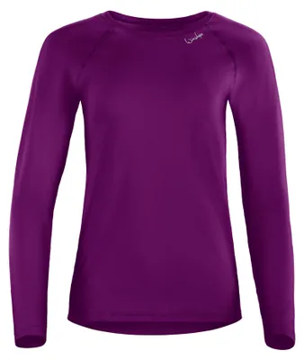 Productafbeelding van WINSHAPE Damen licht en zacht lang袖 top Aet118ls, yogashirt, paars, maat L (EU)