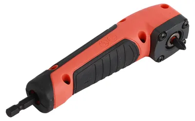 Produktbild von Rechtwinkliger Bohraufsatz, ergonomischer ABS-Griff, 90-Grad-Adapter aus leicht austauschbarem legiertem Stahl