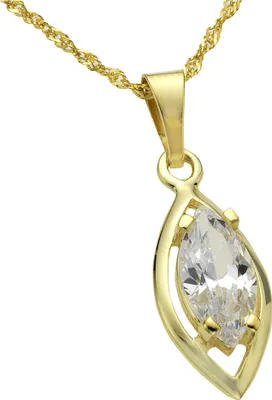 Produktbild von Fascination by Ellen K. Halskette 333/- Gold 42cm gelb Zirkonia weiß 500340872-42