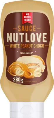 Produktbild von AllNutrition | NutLove Sauce | White Peanut Choco White chocolate with peanut butter