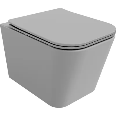 Zdjęcie produktu dla Mexen Teo miska wc Rimless z deską wolnoopadającą slim, duroplast, szara jasna mat - 30854061