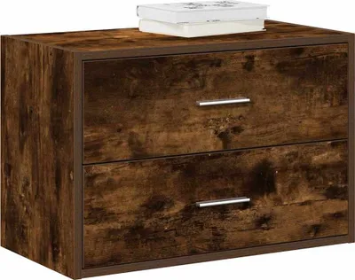 Produktbild von "2026 Aktion"Schrank - elegantes Design - Küchenschrank /Badezimmerschrank - mit 2 Schubladen Räuchereiche 60x31x40cm Holzwerkstoff Promotion152692 - Kommoden
