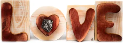 Produktbild von Bulldog, Englische Bulldogge II - Holzschriftzug LOVE, Innendekoration mit Hund, entzückende Dekoration für das Regal der Marke Art-Dog