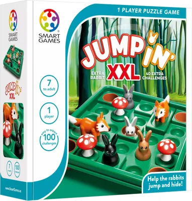 Immagine prodotto di Smart Games Logikspiel So hüpft der Hase XXL, Denkspiel, Knobelspiel, Spielzeug, ab 7 Jahren, SG 421 XL