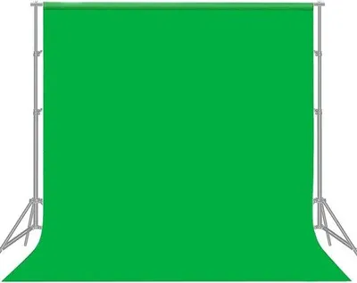 Productafbeelding van Fotografie Achtergrond - Groen Scherm - Video Opnames - Kreukvrij Mousseline - 3x3 Meter - Groen