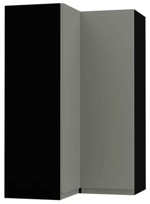 Productafbeelding van Keukenhoekkast AVELLINO 60x60x96cm, zonder handgrepen, acrylfronten, kleur naar keuze (AV-W14/60), kleur: rietgroen, acryl, mat, zwart
