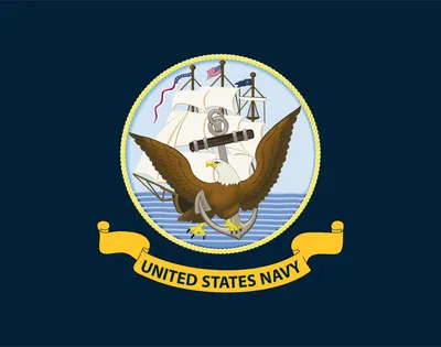 Produktbild von US Navy Flagge 90x150 cm, Polyester, wind- und wetterfest, mit Metallösen
