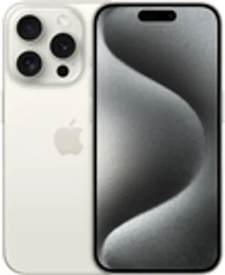 Produktbild von Apple iPhone 15 Pro , 15,5 cm (6.1"), 2556 x 1179 Pixel, 128 GB, 48 MP, iOS 17, Titan, Weiß