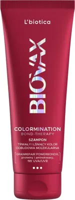 Produktbild von L'BIOTICA Biovax Colormination Bond Therapy Reparaturshampoo für coloriertes Haar 200 ml