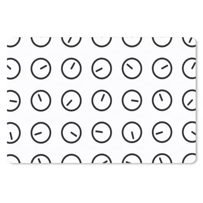 Produktbild von MuchoWow® Mauspad Mousepad Uhr - Muster - Minimalismus 27x18 cm - Mousepads - Maus Mat - Pad - Mausunterlage - Büroartikel - Desk Matten