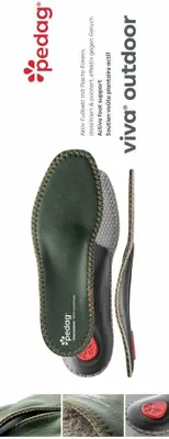 Produktbild von pedag Viva Outdoor Outdoor-Fußbettsohle für Wandern & Arbeit, Einlegsohlen 42