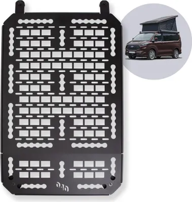 Zdjęcie produktu dla 040 Tablica Molle na części do Ford Nugget od 2024 Uniwersalny uchwyt na narzędzia Tablica na narzędzia i dodatkowe miejsce do przechowywania na kempingu