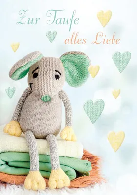 Produktbild von Taufe  Unverpackt  Glückwunschkarte im Format 115x17cm mit Umschlag  p