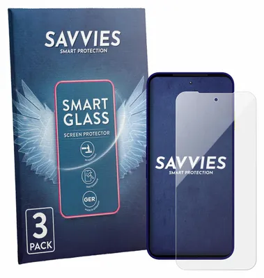 Produktbild von 3x Savvies Schutzglas Folie für Fairphone 6 Plus 9H Panzer Schutzfolie Glas Displayschutz klar transparent