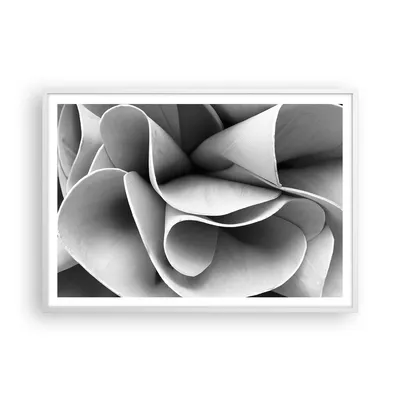 Produktbild von Gerahmtes Poster - Weißer Rahmen - Material Ornament Stück - 100x70 cm - Wand Bild - Wanddeko - Wandbilder - Kunstposter - Wandposter - Bilderrahmen - Bilder - Kunstdruck - P2WAA100x70-4993
