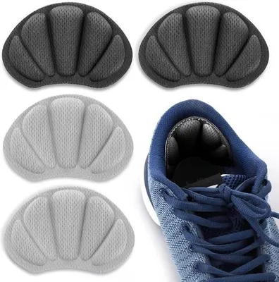 Produktbild von 2 Paar Fersengreifer, Schuhpolster, extra große selbstklebende Fußpolster, dicke Schuheinlagen, Ferseneinlagen, Blasenverhinderer, Fersenschutz