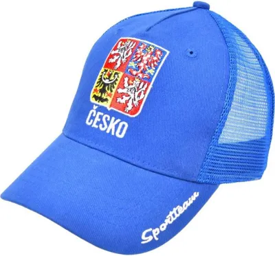 Zdjęcie produktu dla Czapka z daszkiem – czapka – niebieska – kibic Czech – unisex – hokej