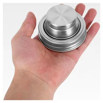 Produktbild von 2 Stück Edelstahl Deckel für Gewürzstreuer und Cocktail Shaker