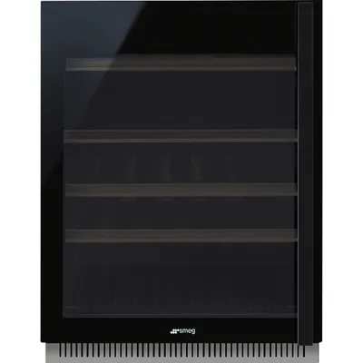 Produktbild von SMEG Weinkühlschrank CVI638LN3 für 38 Flaschen, Unterbau, Schwarz