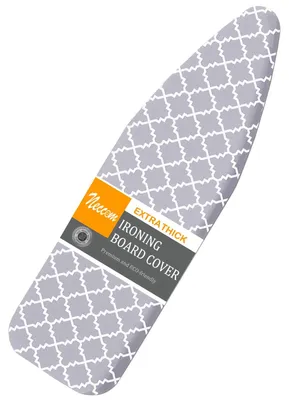 Bügelbrettbezug 38x137 cm, Baumwolle, extra dick, elastischer Rand