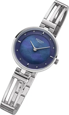 Produktbild von Regent Quarz Armband-Uhr Damen F-1148 Metall Uhr silber Metallarmband URF1148