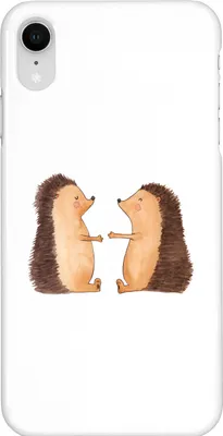 Produktbild von Mr. & Mrs. Panda Iphone XR Handyhülle Igel Liebe - Weiß - Geschenk, Freundin, Hochzeitstag, Premium Kunststoff, Verheiratet, Handy Case, Jahrestag