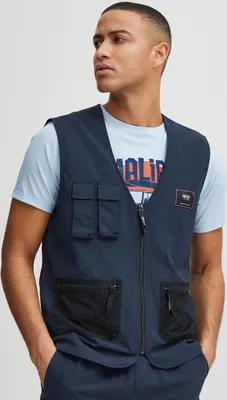 Produktbild von Indicode 10358MM IDPiet Weste Herren Weste Outdoor-Weste Anglerweste Cargotaschen robuste Polyester-Qualität Regular Fit