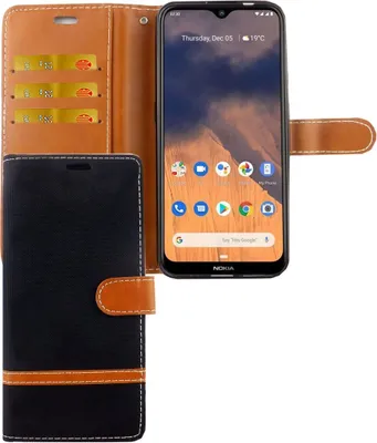 Produktbild von Nokia 2.3 Handy Hülle Schutz-Tasche Case Cover Kartenfach Etuis Schwarz