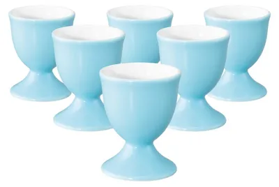 Produktbild von Seltmann Weiden Liberty Pure Colors Eierbecher ø 4,9 cm 6er Set - Lagoon Blue