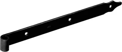 Produktbild von Ladenband, gerade, Abschluss abgerundet 400mm schwarz dekorativ