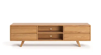 Produktbild von Vela-TV-Schrank aus Massivholz 220 cm, Massivholz, Industrial