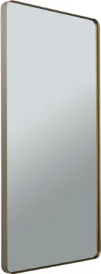 Zdjęcie produktu dla Lustro ścienne z aluminiową ramą do łazienki, sypialni, salonu, prostokątne, 152x76cm, złote