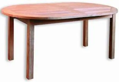 Produktbild von Inko Teakholz-Auszugstisch Bangkok oval 200/260x110x75 cm Tisch ausziehbar Holztisch
