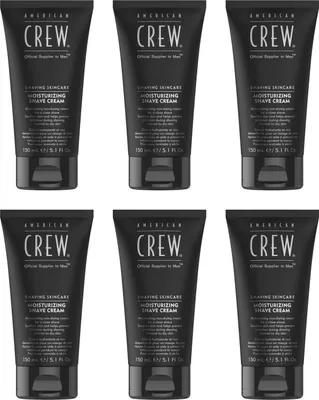 Produktbild von Shaving Skincare Moisturizing Shave Cream 6x150 ml