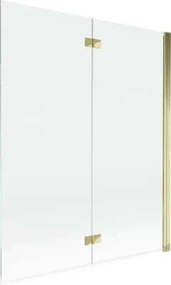 Zdjęcie produktu dla Mexen Mist parawan nawannowy 2-skrzydłowy prawy 140 x 150 cm, transparent, złoty - 8A9-140-002-50-00-P