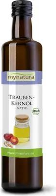 Produktbild von Mynatura Traubenkernöl – Vielseitiges Öl für Küche, Haut- und Haarpflege - 250ml - 1 Flasche