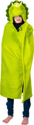Zdjęcie produktu dla Noxxiez Wysokiej jakości koc polarowy 100 x 130 cm - Idealny przytulny koc do domu Dino