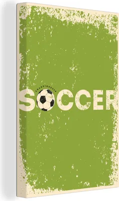 Produktbild von OneMillionCanvasses® - Leinwandbilder - 90x140 cm, Zitate - Fußball - Meisterschaft, Wandbilder Kunstdruck Wanddekoration - Wandschmucke - Schlafzimmer