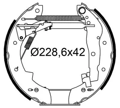 Produktbild von VALEO Bremsbackensatz Trommelbremse Hinten für SUZUKI Vitara SUV (ET, TA, TD) 229mm 554931