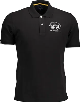 Obrázek produktu pro LA MARTINA Elegance Polo Black Regular Fit : Velikost - S Velikost: S